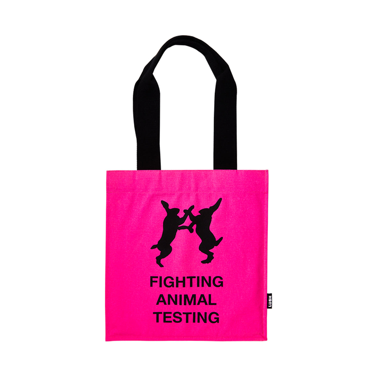Fighting Animal Testing Tote - Fluoro Pink