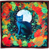 Black Cat In The Moonlight